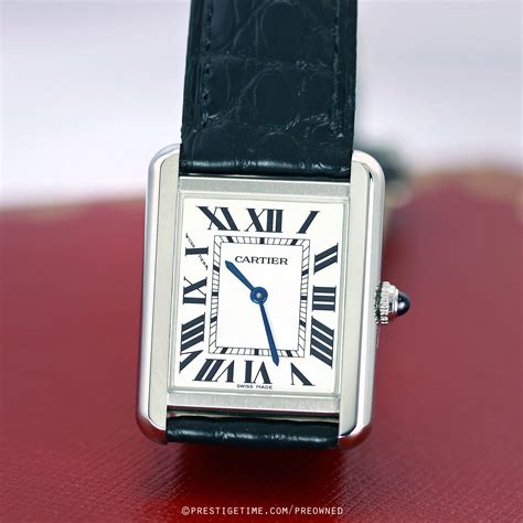 mini cartier tank|pre owned cartier tank solo.